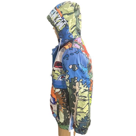 Members Only Nickelodeon Rugrats 1/2 Zip Pullover Windbreaker Mens Sz Large Y2K - Picture 7 of 14